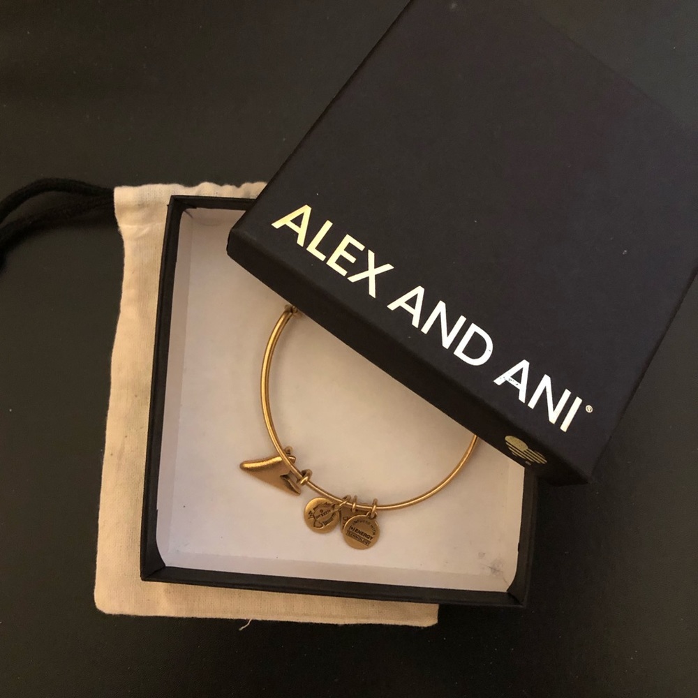 Rare Alex and Ani Shark Fin Bracelet
